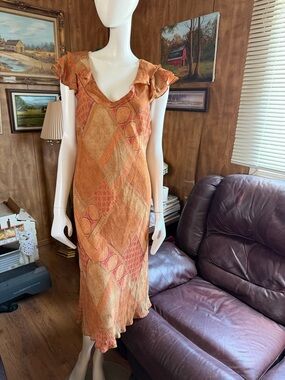 Ruffle Cottagecore Boho Dress